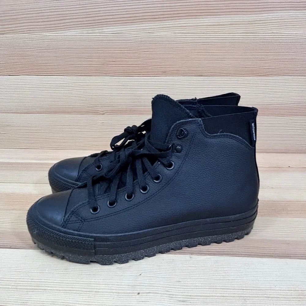 Converse Chuck Taylor All Star City Trek Black Waterproof Boot A04481C Men 9.5